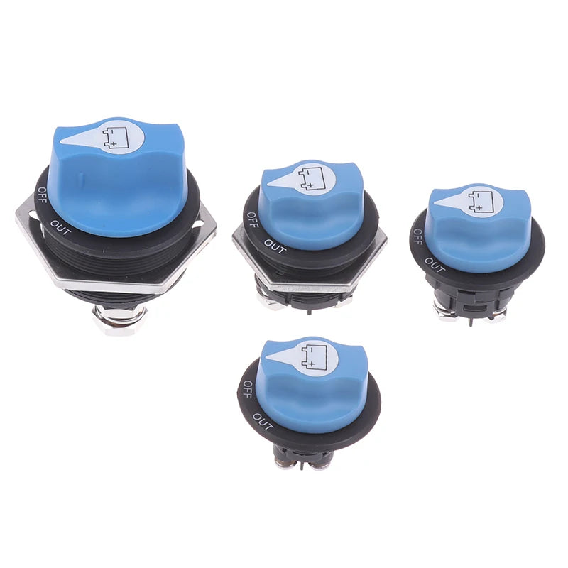 Car Battery Race Rally Switch 50 100 200 300A Blue Battery Disconnector Isolator Cut Off Switch Kit For RV Motorcycle Truck Boat Oasis Select
