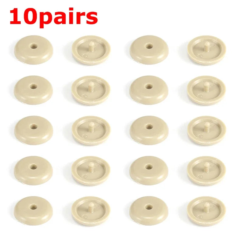 20 PCs car safety seatbelt stopper buckle automobile seat belt spacing limit stop plastic anti-slip button retainer car interior Oasis Select Beige 10 pairs