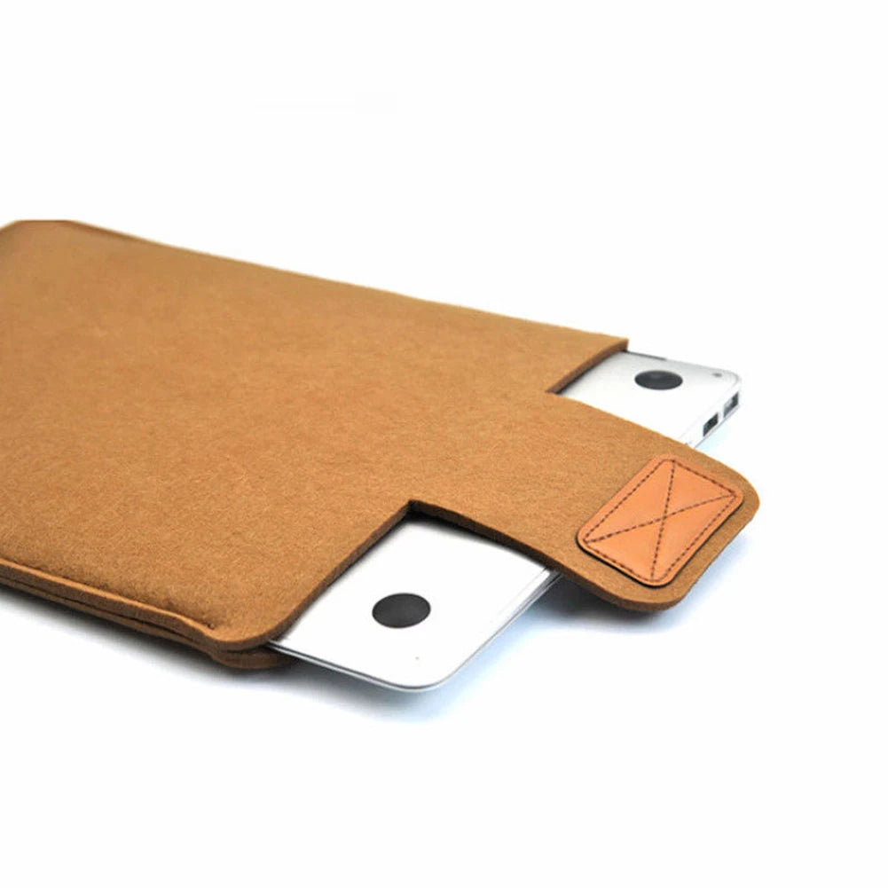 Felt Sleeve Slim Tablet Case Cover Bag for MacBooks Air Pro 11 13 15 Inch Solid Color Tablet Storage Bag Oasis Select
