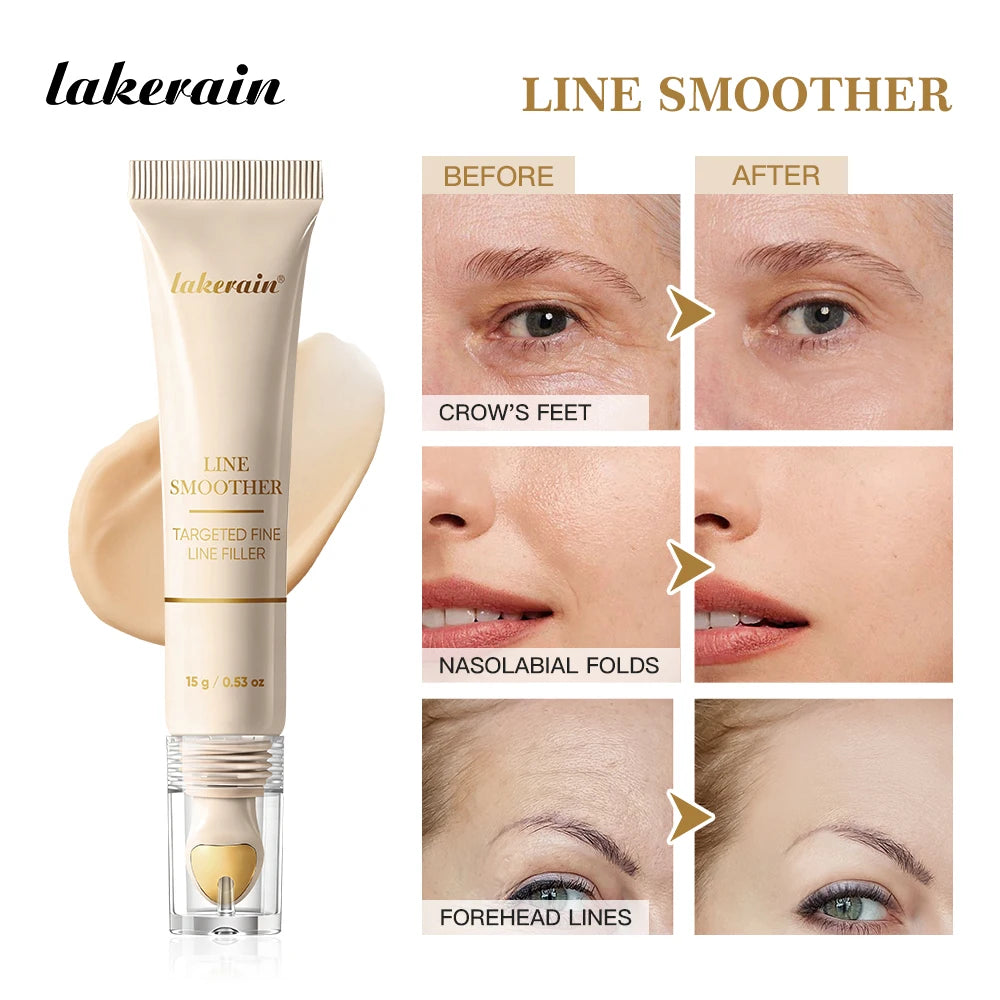 Line Smoother Targeted Fine Line Blurring Primer Wrinkles & Pores Subtly Tinted With Vitamin C & Niacinamide Korean Makeup Oasis Select