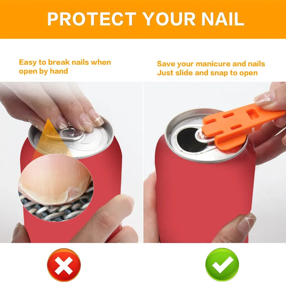 Simple Portable Bottle Opener Reusable Easy Can Opener Sealed Drink Beer Cola Opener Lid Remover Kitchen Supplies Camping Tools Oasis Select
