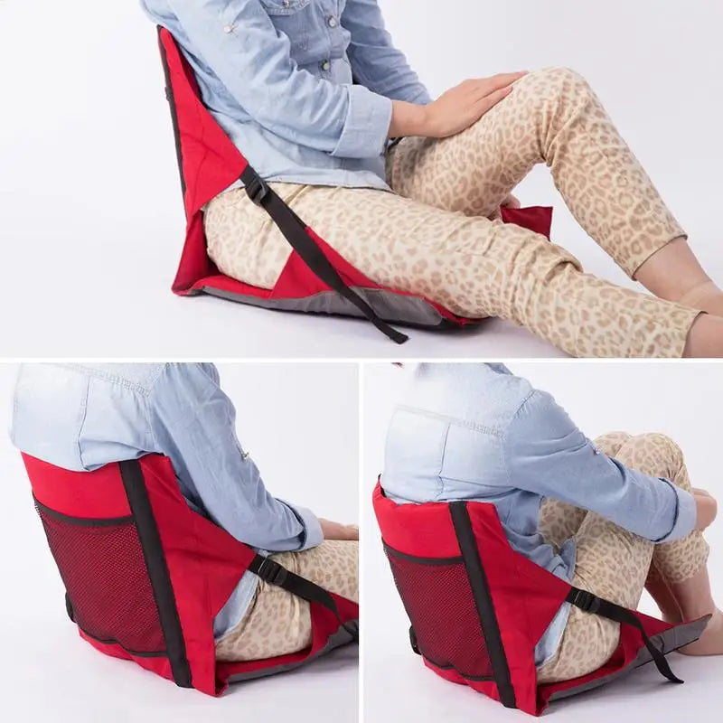 Foldable Outdoor Cushion Chair With Backrest Portable High Quality Oxford Cloth Adjustable Folding Seat Dropshipping Oasis Select