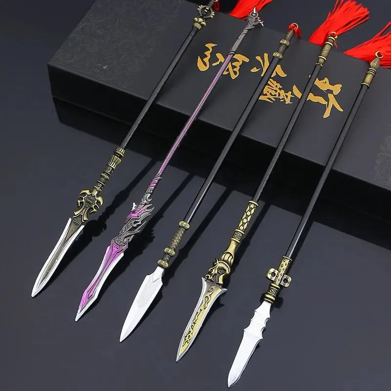 22cm Tiger Head Spear Miniature | Ancient Weapon Replica Model Weapon Replica Miniature Oasis Select