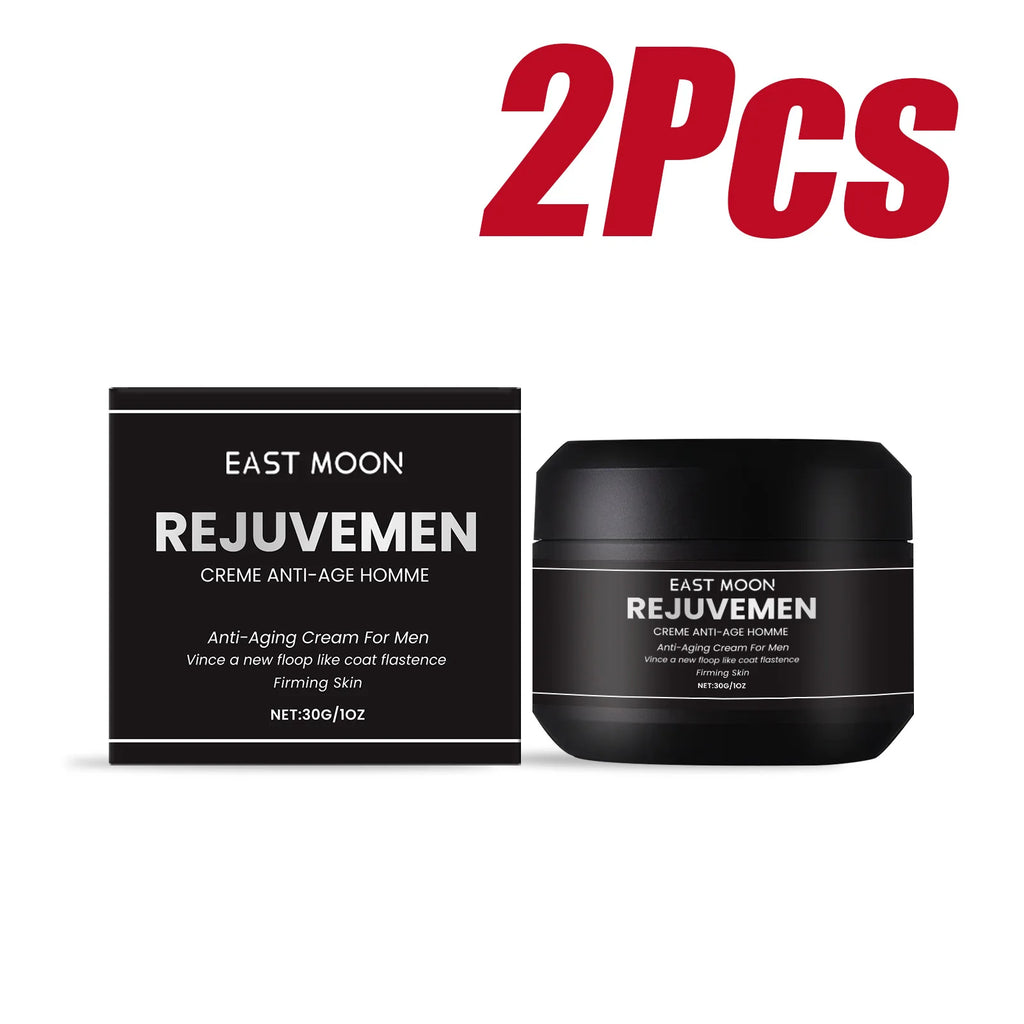 East Moon Men's Firming Face Cream – Anti-Wrinkle & Hydrating Men's Face Cream Oasis Select 2 x 30g Boxed