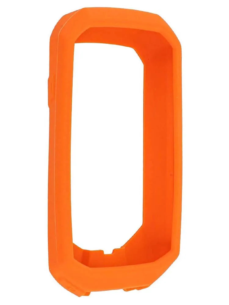 Half Pack Silicone Protective Case Premium Soft Silicone Protective Case For Garmin Edge 1040 - Anti-Scratch And Fall Prevention Oasis Select Orange