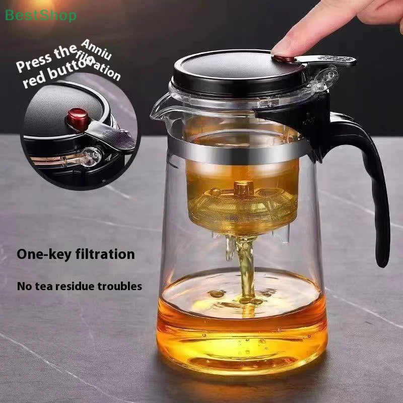 Borosilicate Glass Teapot with Filter & Lid – 500/700ml
