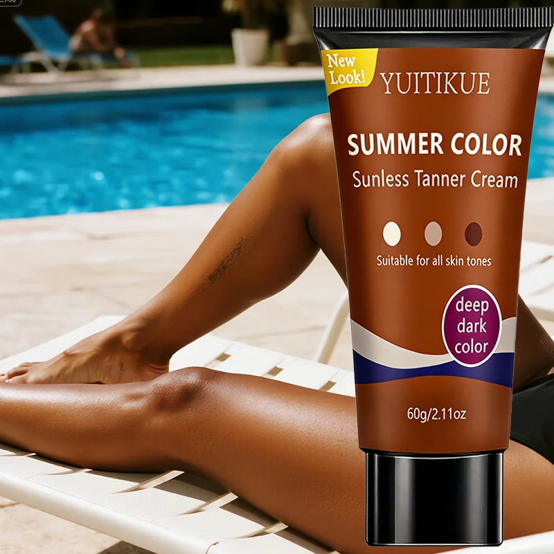 YUITIKUE Self Tanner – Clear Formula Deep Dark Glow 60g