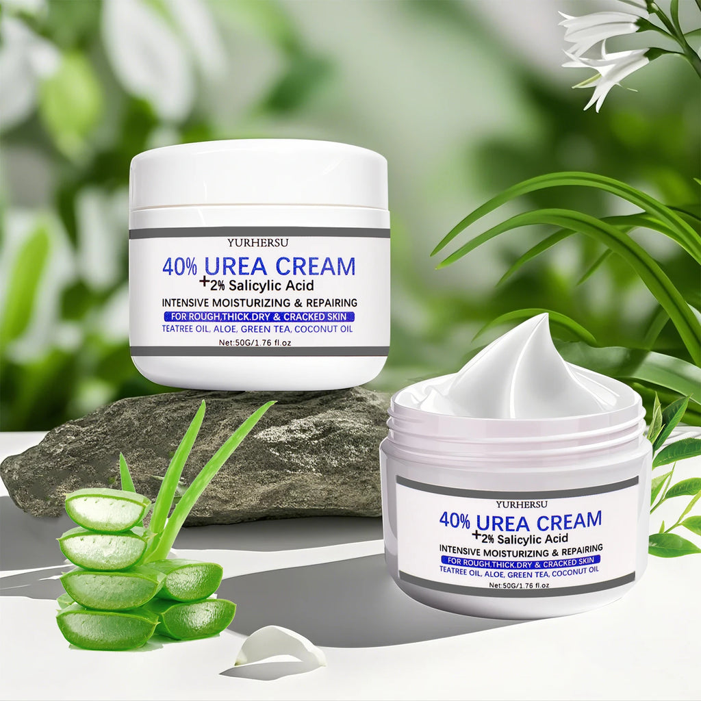 YURHERSU 40% Foot Cream – Exfoliating Dry & Cracked Heels Foot Care Cream Oasis Select