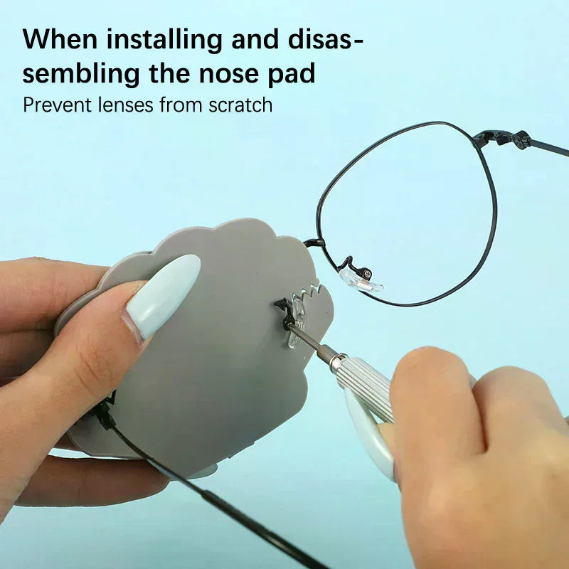 Double-Sided Silicone Glasses Lens Cover Protect Lens Scratch-Resistant Anti-Wear For Repairing Eyeglasses And Protecting Lenses Oasis Select