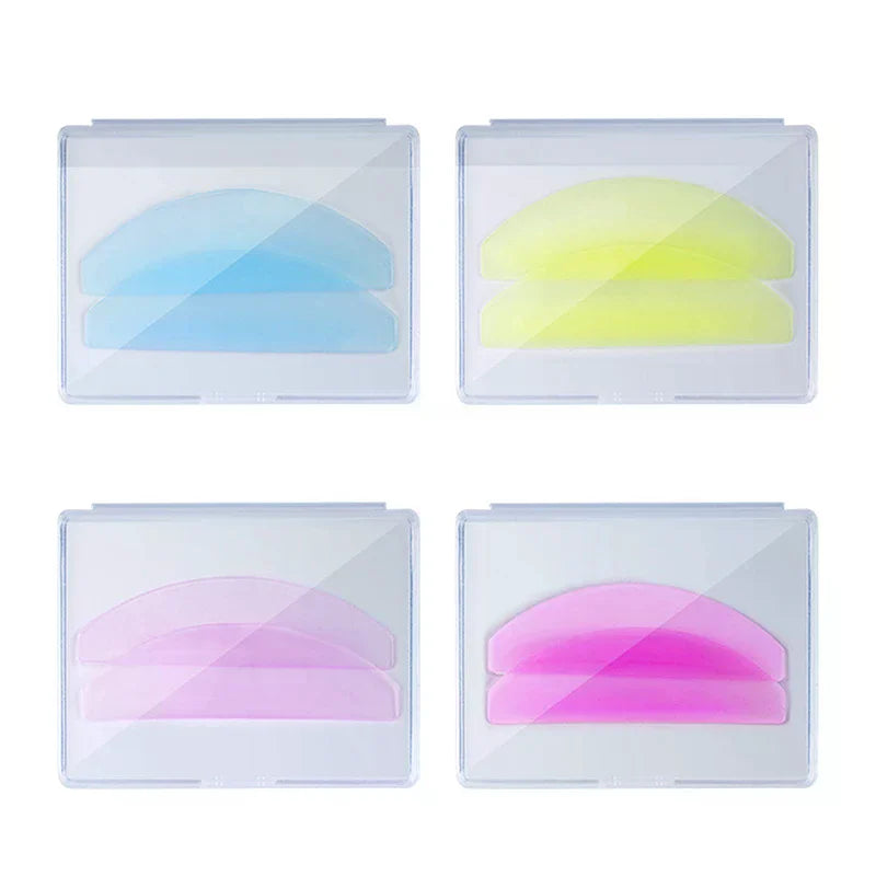 1Pair Ultra Thin Silicone Eyelash Perm Pads Lashes Rods Shield Lifting 3D Eyelash Curler Accessories Applicator Makeup Tool Oasis Select