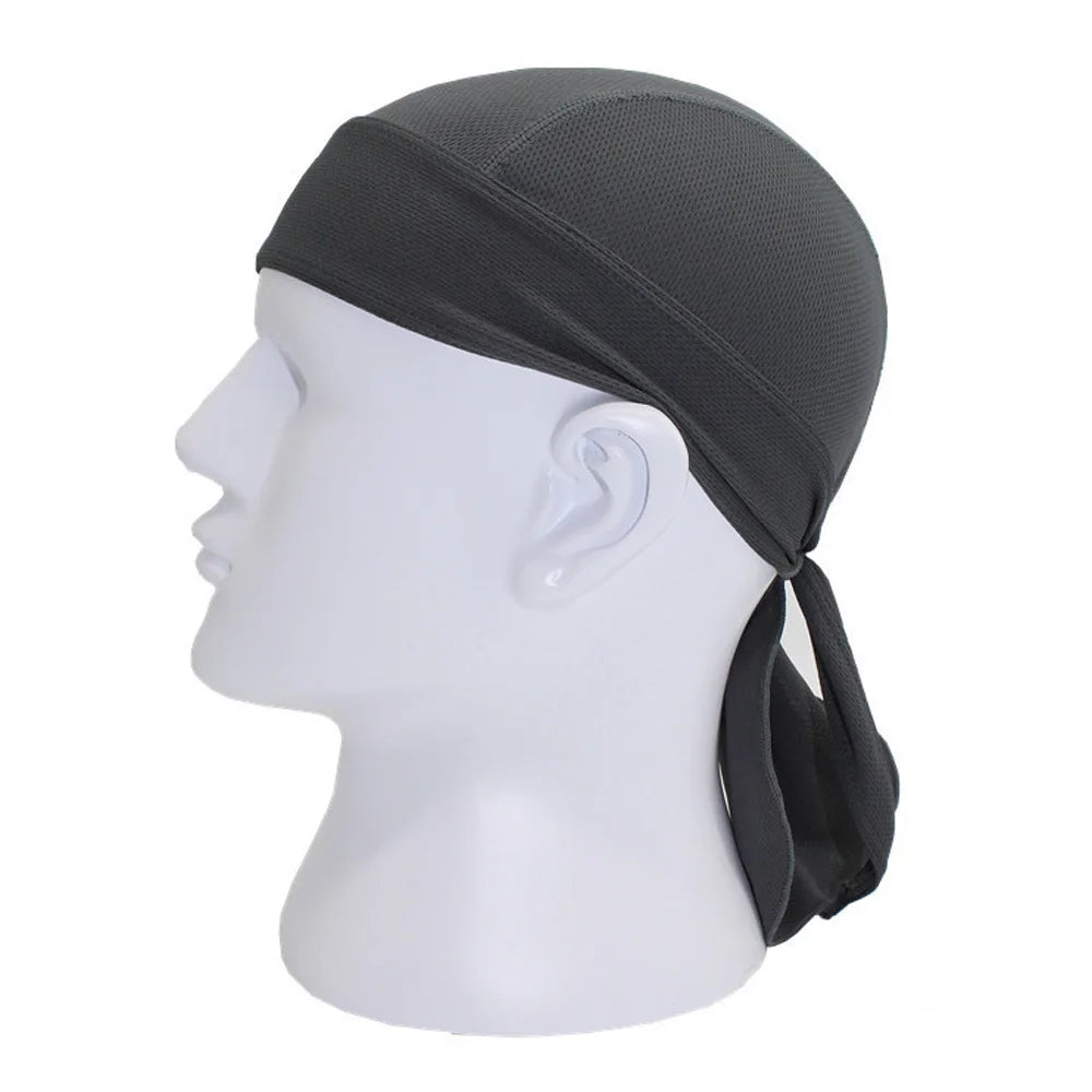 Quick-Dry Cycling Cap & Headband Bandana | UV Protection Cycling Headband Cap Oasis Select dark grey