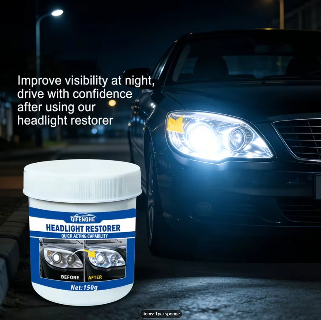 Headlight Restoration Paste – Removes Oxidation, Haze & Yellowing Headlight Restoration Paste Oasis Select