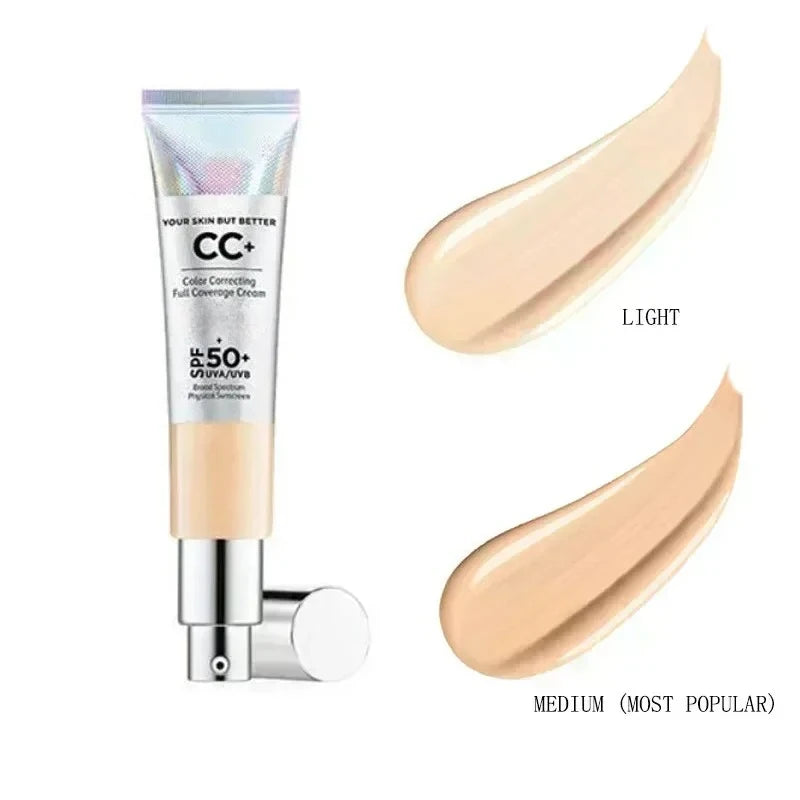 Makeup Tool Kits Concealer Cc+ Cream Spf50 Brighten Skin Tone Pores Concealer Sunscreen Makeup Whitening Liquid Foundation Oasis Select