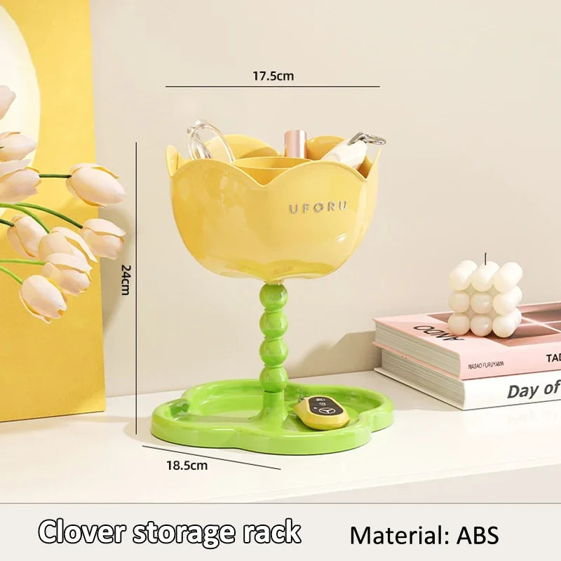 Blossom Inspired Home Decoration Piece, Multi-purpose Desktop Storage, Makeup Organizer, Key Holder & Assorted Tray Oasis Select A4