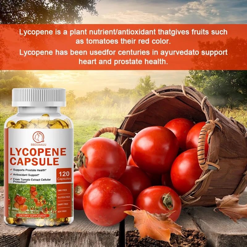 BEWORTHS Lycopene Capsules Support Prostate and Bladder Health, Alleviate Urinary Tract Pain, Male Reproductive Health Support Oasis Select