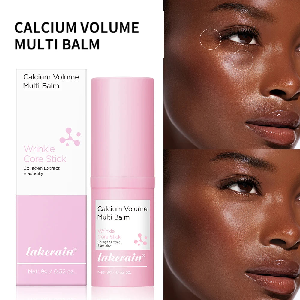 Calcium Collagen Vitamin D Eye Stick Balm Tightens Skin Care Anti Aging Anti Dark Circle Reduces Eye Bags Wrinkles Tear Trough Oasis Select