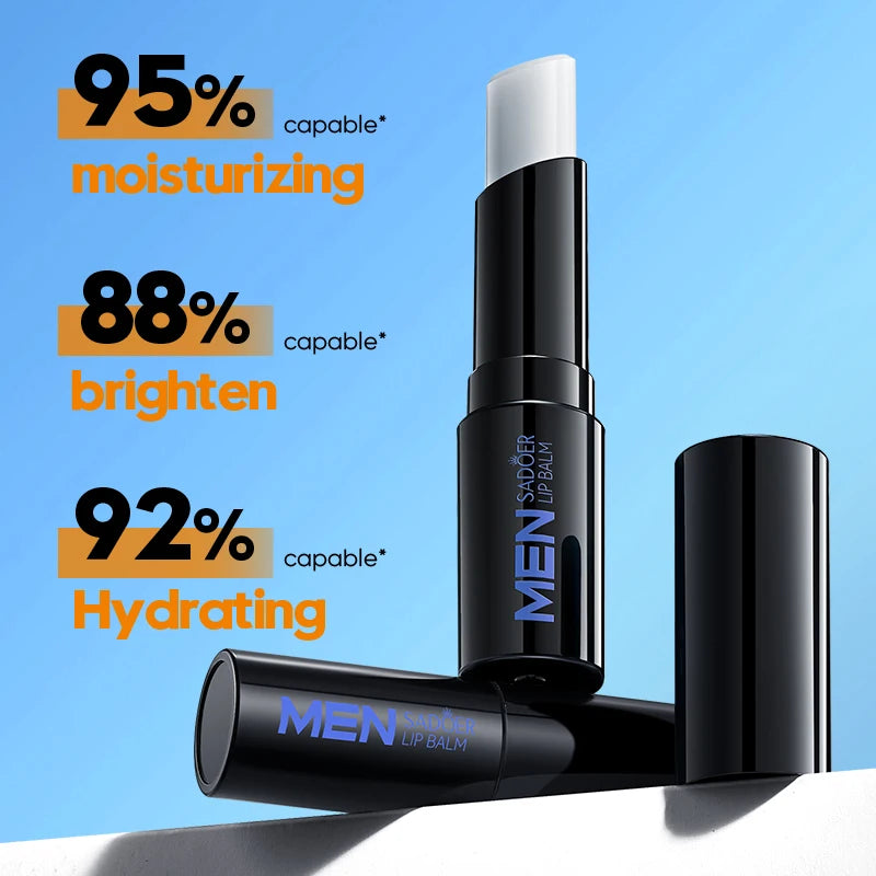 SADOER Men's Squalane Lip Balm – Moisturizing & Smoothing 2.7g Men's Lip Balm Oasis Select