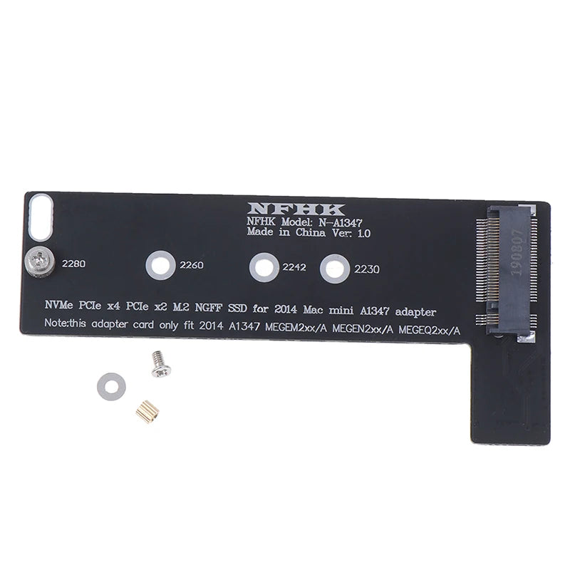 New Sale PCI-Ex4 M.2 NGFF NVME AHCI SSD converter card adapter for 2014macbook mini A1347 Oasis Select