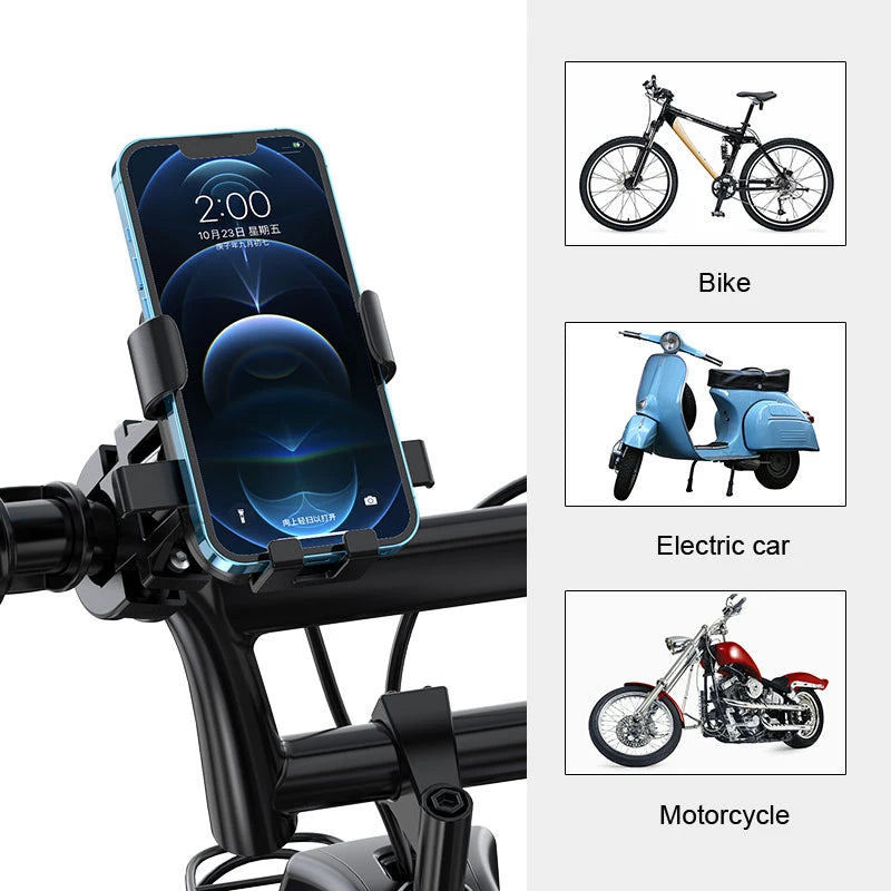 Anti-slip Phone Mount 360° Rotatable Adjustable Bike Phone Mount for Outdoor Cycling, Mountain Bike Accessories Oasis Select