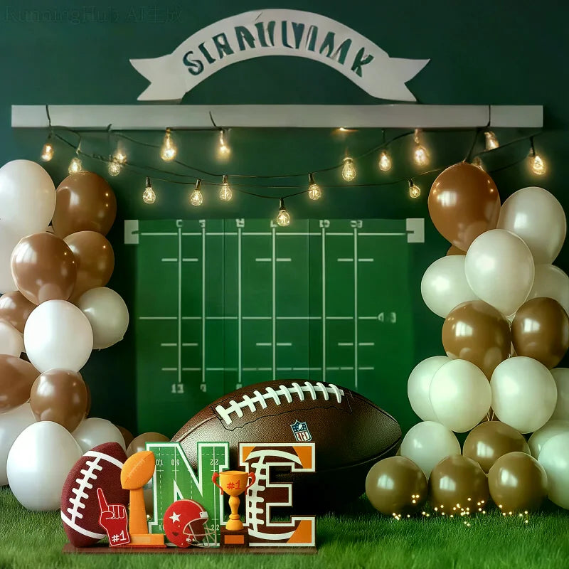 First Year Down Birthday Party Decorations 1st Birthday Decorations Wooden Sign First Year Down One Sign For Football Championsh Oasis Select