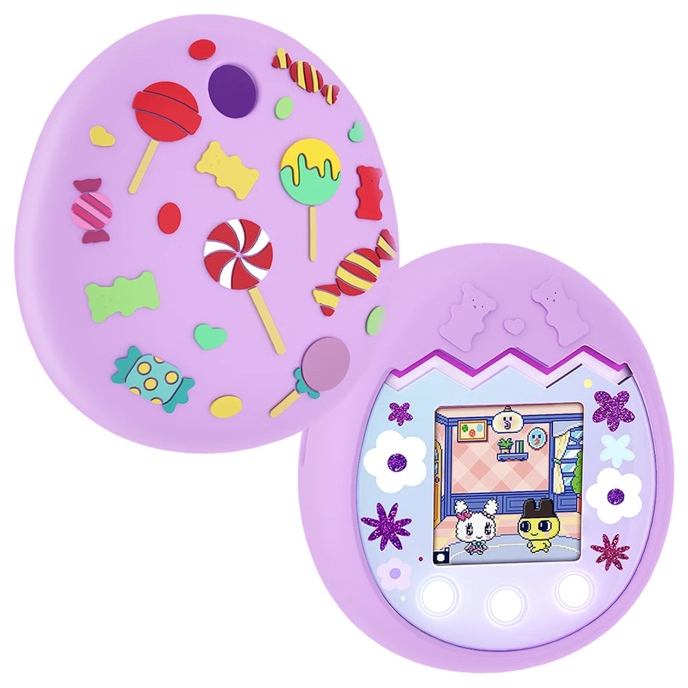 Protective Skin Sleeve Shell Anti-ScratchSilicone Case Protective Case with Hand Strap Anti-drop for Tamagotchi Pix Accessories Oasis Select Purple B China Mainland