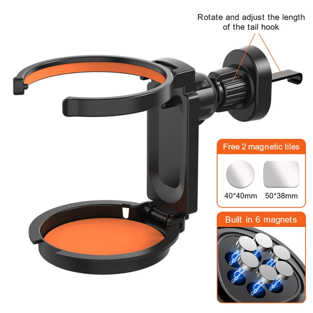 Car Air Vent Cup Holder – Collapsible Multi-Function Drink Holder Car Vent Cup Holder Oasis Select Saffron
