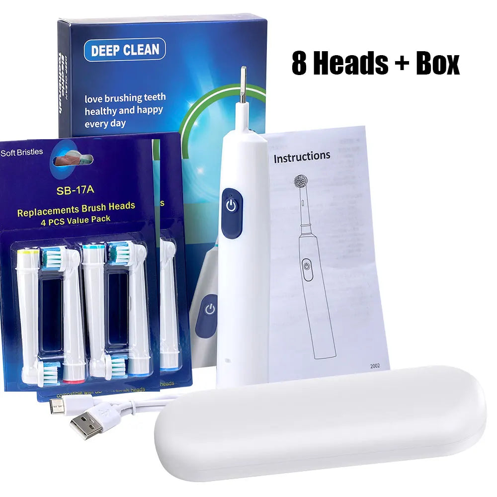 AFDEAL Electric Toothbrush 5 Modes IP67 Rechargeable 4 Heads