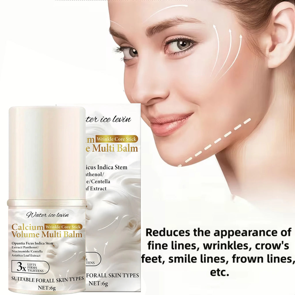 Bee Venom Neck & Facial Care Stick - Calcium Wrinkle Core & Volume Multi Balm with Collagen & Plant Extracts. Oasis Select