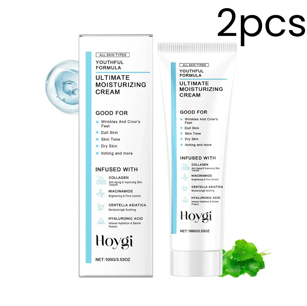 Hoygi Ultimate Moisturizing Cream Reduce Fine Lines Anti Aging Improve Skin Elasticity Deep Nourishment Hydrating Repair Cream Oasis Select 2pcs