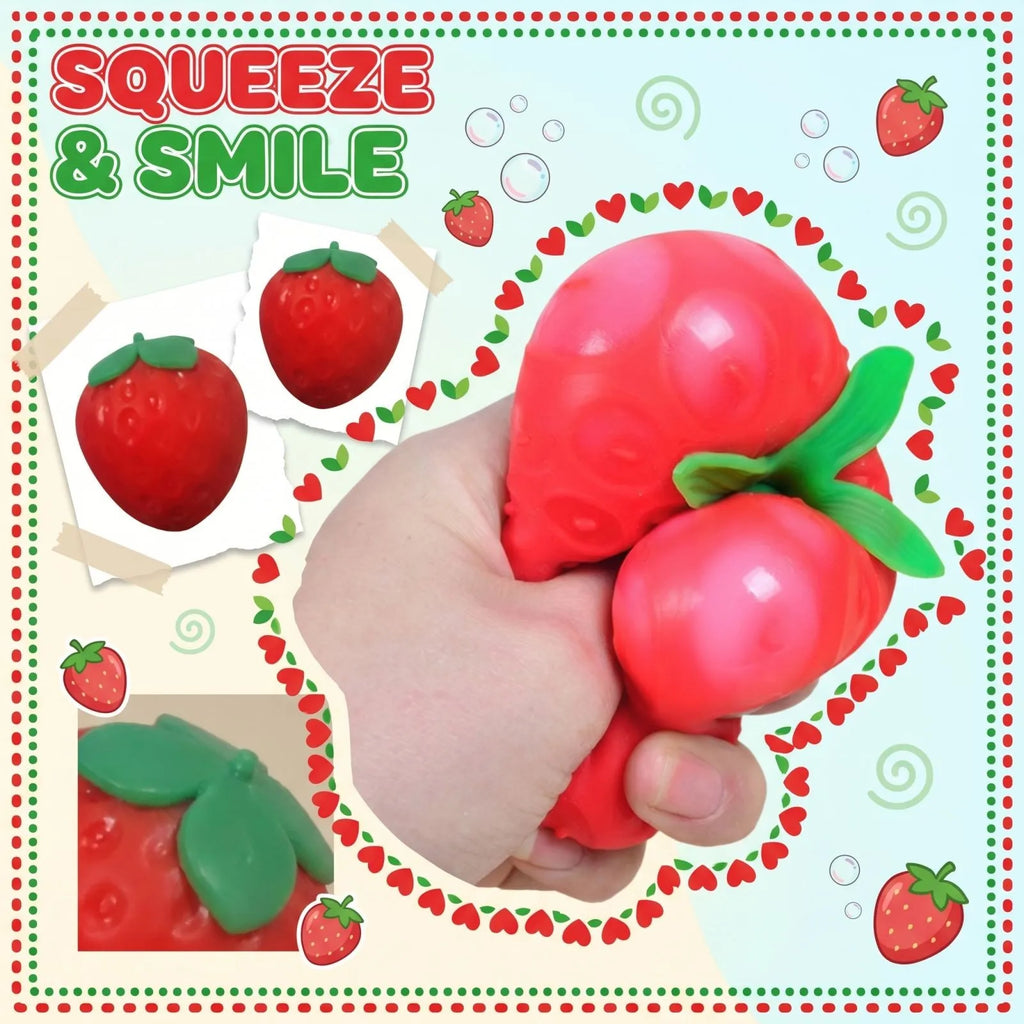 Jumbo Strawberry Squishy Slow Rising Stress Relief Fidget Toy Squishy Stress Toy Oasis Select