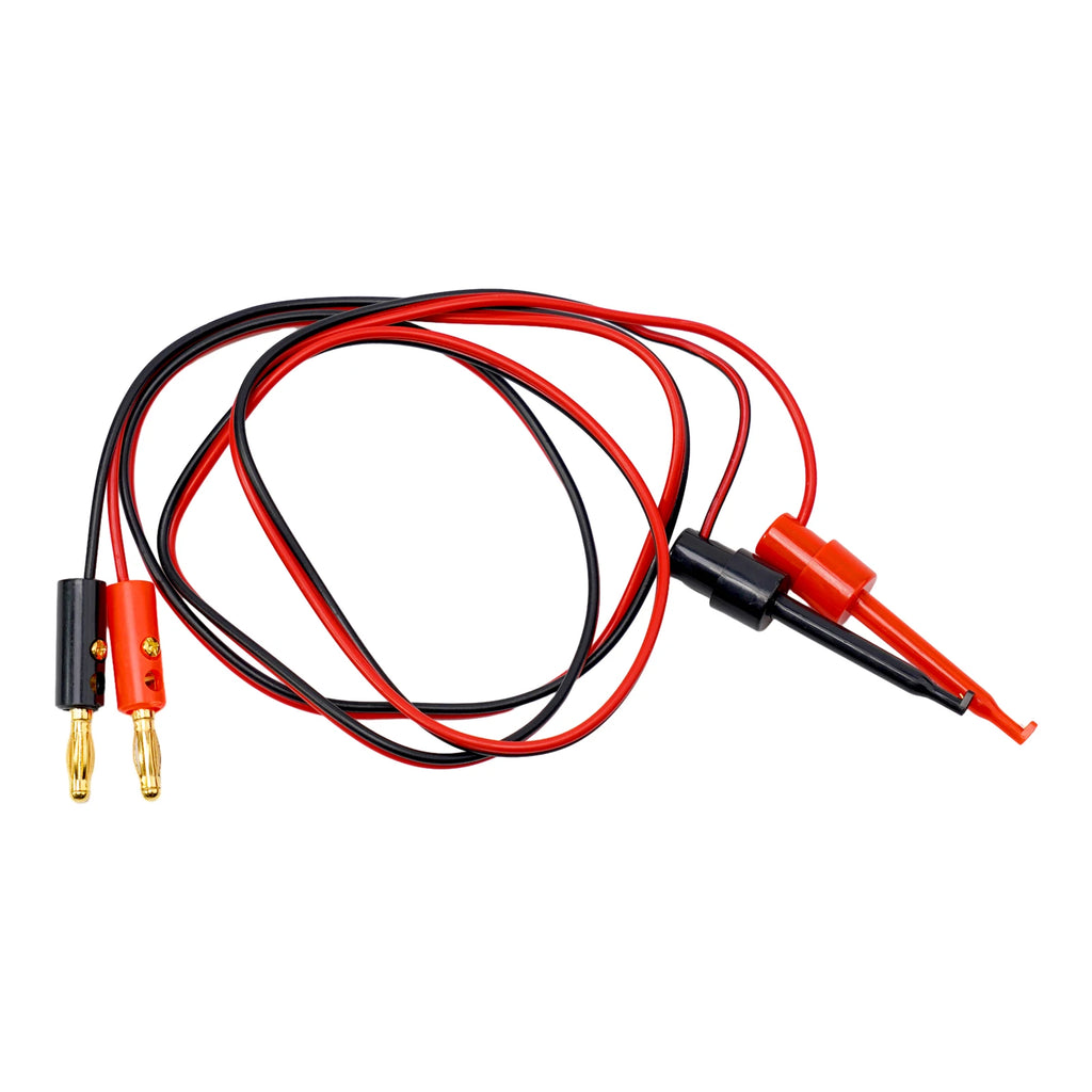 2PCS 4mm Banana Plug To Test Hook Clips 4mm Banana Plug Connector To Hook Clamp Adapter For Multimeter Test Leads Oasis Select Default Title