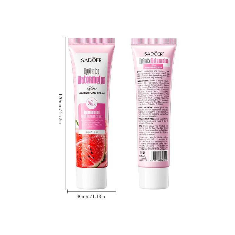 SADOER Niacinamide Watermelon Hand Cream 3-Pack | Moisturizing Hand Cream Oasis Select