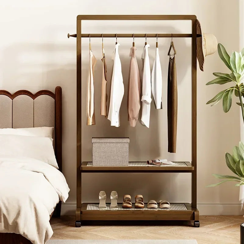 Multi-functional Coat rack Floor-to-ceiling hanger Bedroom home hanger Indoor room clothes drying rack removable Oasis Select