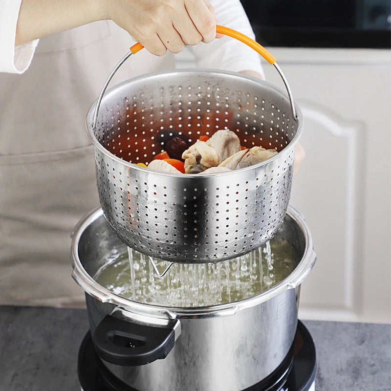 Stainless Steel Steamer Basket for 3/6/8 Qt Pressure Cooker