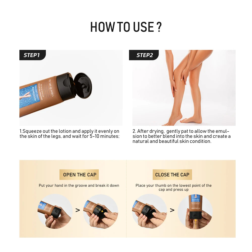 Leg Liquid Concealer Makeup Moisturizing Waterproof Anti-Transfer Covering Leg Blemishes Creating Natural And Healthy Complexion Oasis Select