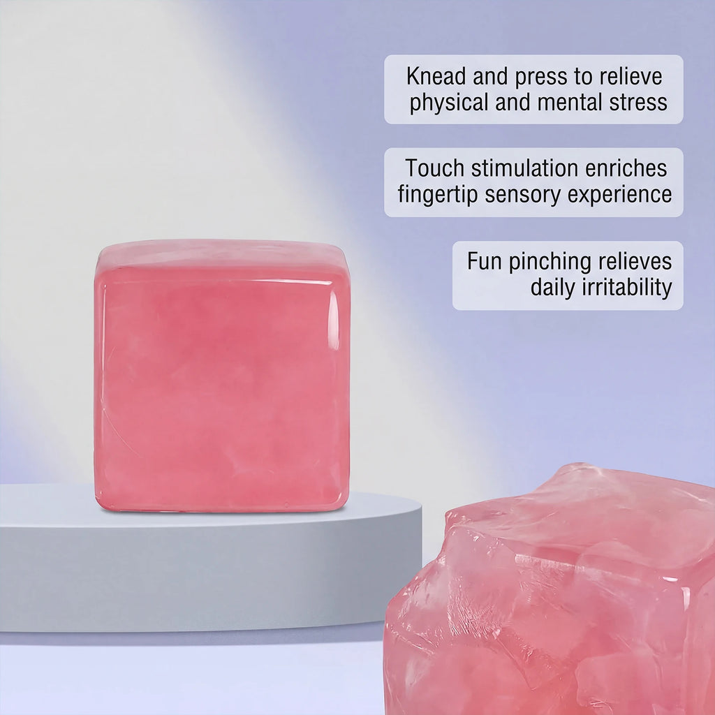 Ice Squishy Cubes Squeeze Anti Stress Slow Rebound Solid Squish Sensory Decompression Toy Office Desktop Ornaments Party Gift Oasis Select