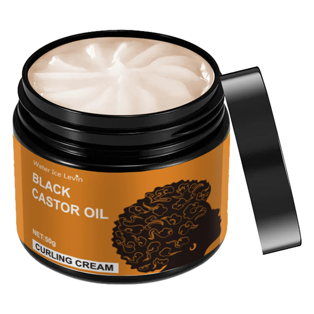 Black Castor Oil Curl Cream – Frizz-Free Moisturizing Curls Curl Styling Cream Oasis Select 60g Bottle