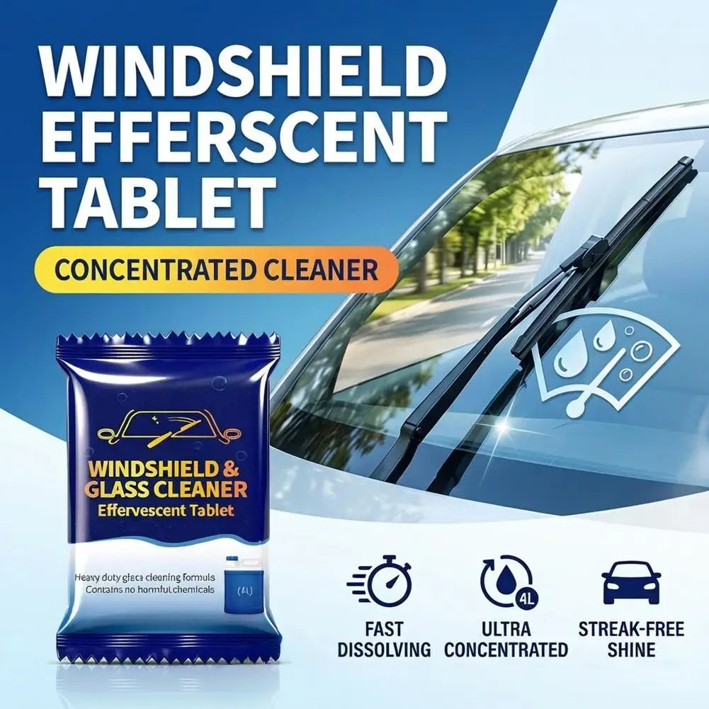 100-Pack Windshield Washer Tablets – Streak-Free Glass Cleaner Windshield Washer Tablets Oasis Select