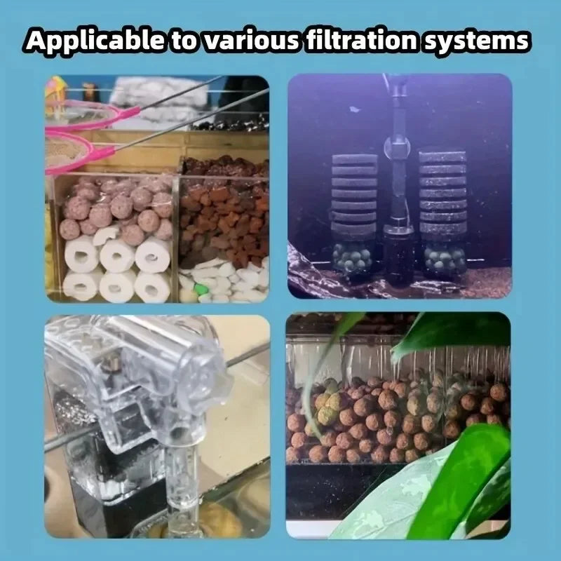 Aquarium Quartz Ball Fish Tank Filter Media Hollow Particles Biological Ball Bio Filter for Aquarium Accessories Oasis Select