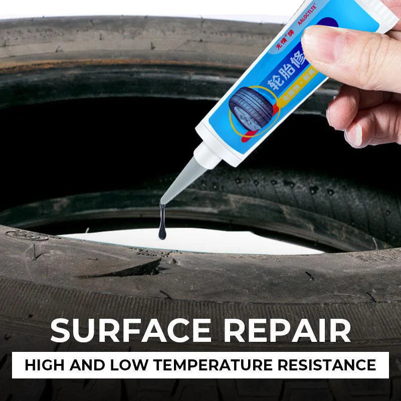 Car Tyre Repair Instant Car Tire Repair Glue Liquid Strong Rubber Glues Wear-resistant Rubber Non-corrosive Adhesive Glue Black Oasis Select