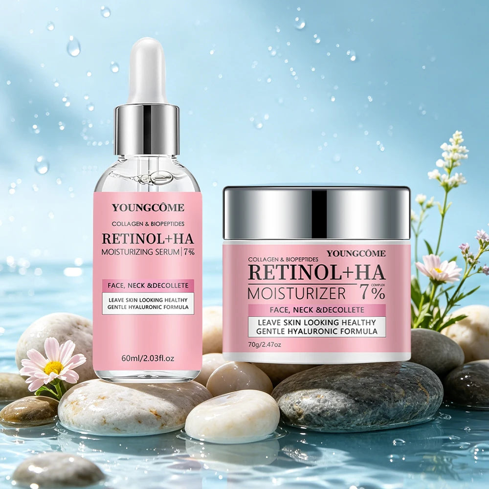 YOUNGCOME Collagen Retinol Moisturizer Serum & Cream | Hyaluronic