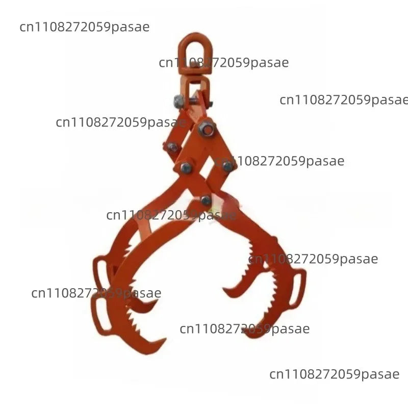 4-Claw Anti-Skid Log Lifting Tongs – Heavy-Duty Wood Clamp