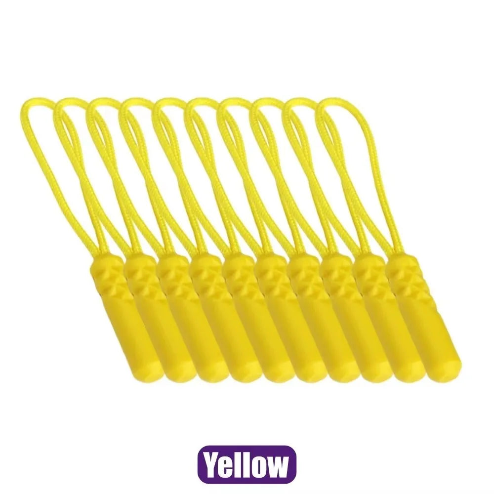 10/20pcs Rucksacks Zip Cord Replacement Clip For Coats Jackets Pull Puller Tent Zippers Pull Rope Zipper Puller Zipper Rope Oasis Select 10pcs Yellow