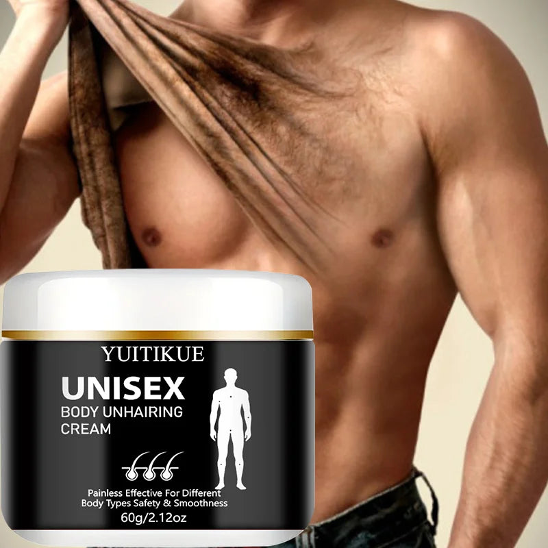 YUITIKUE Painless Body Depilatory Cream – All Skin Types 60g