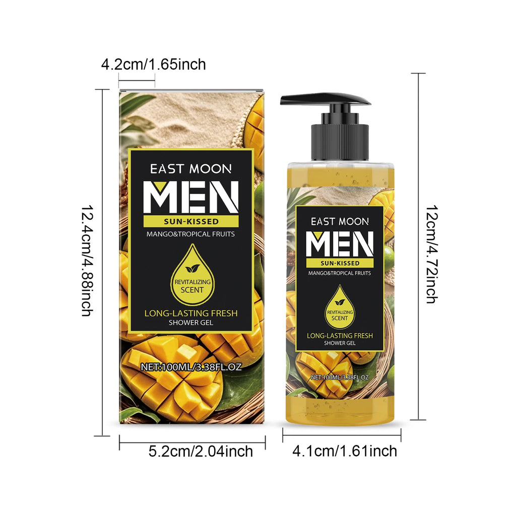 Fragrance Shower Gel Gift Set Deep Cleansing Shower Gel Moisturizing Refreshing Scent Long Lasting Fragrance Oil Control Oasis Select Mango Moisturizing