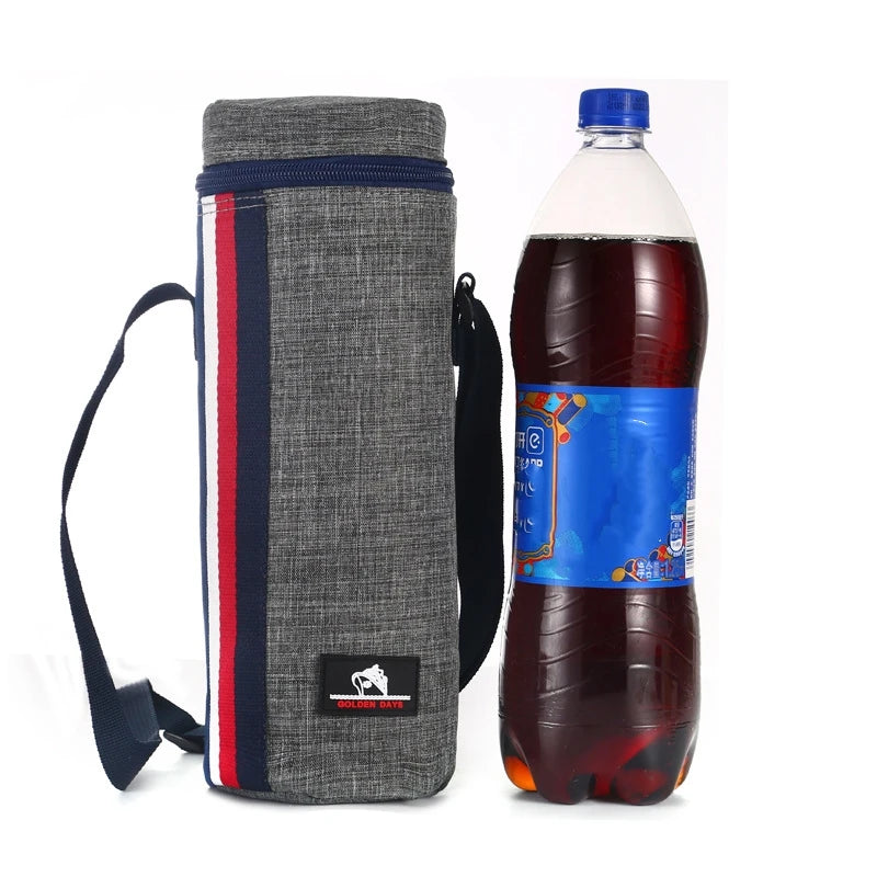 Water Bottle Tote Bag Universal Pouch Heat Preservation Insulated Cooler Bag Outdoor Traveling Camping Hiking Water Bottle Cover Oasis Select