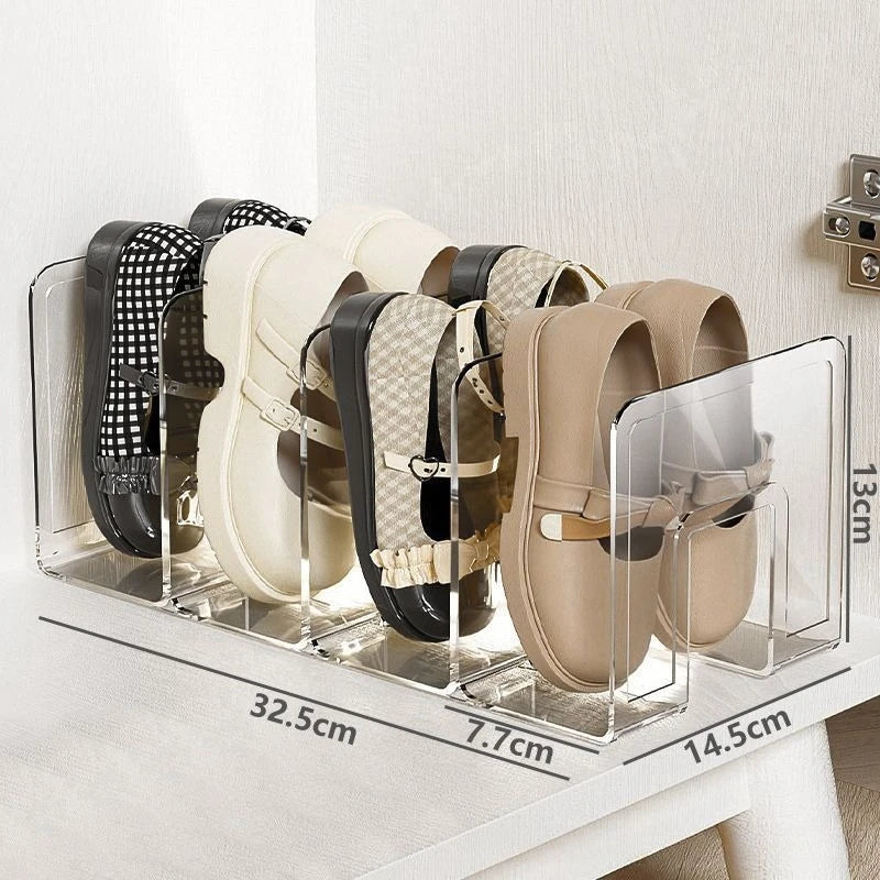 Transparent Plastic Baby Shoe Rack Space Saving Multi Layer Free Standing Shoe Organizer For Entryway Closet Home Storage Oasis Select 1pc