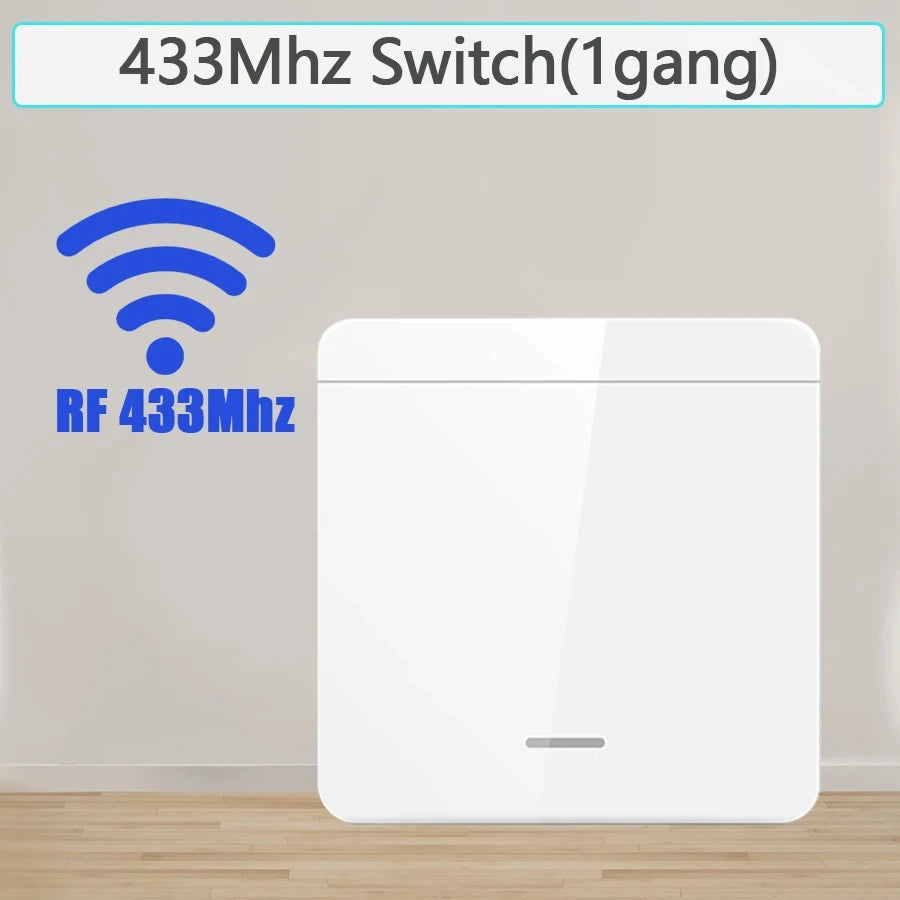 Tuya WiFi RF433MHz Smart Wall Switch 1/2/3 Gang | Alexa Google Smart WiFi Switch Oasis Select Only 1 Gang