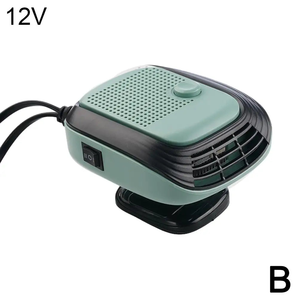 Car Winter Fast Heating 120w Electric Heated Fan Auto Windshield Defogging Heating Cooling Truck RV SUV Travel Camper Tools Oasis Select B
