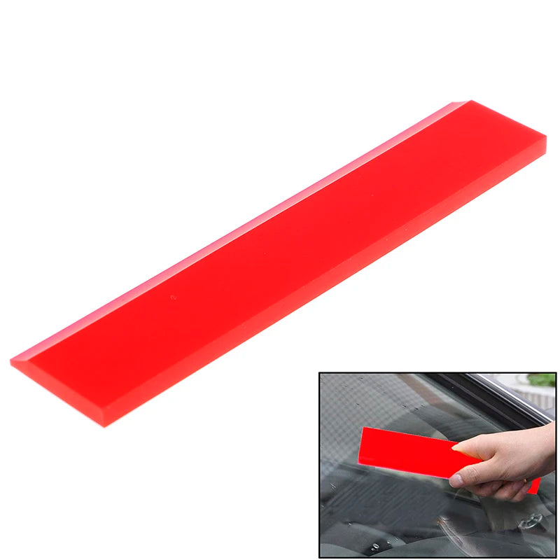 1pcs/2pcs Window Squeegee Rubber Strip Blade Cleaner Car Tinting Glass Clean Water Wiper Ice Scraper Carbon Fiber Wrap Tool Oasis Select
